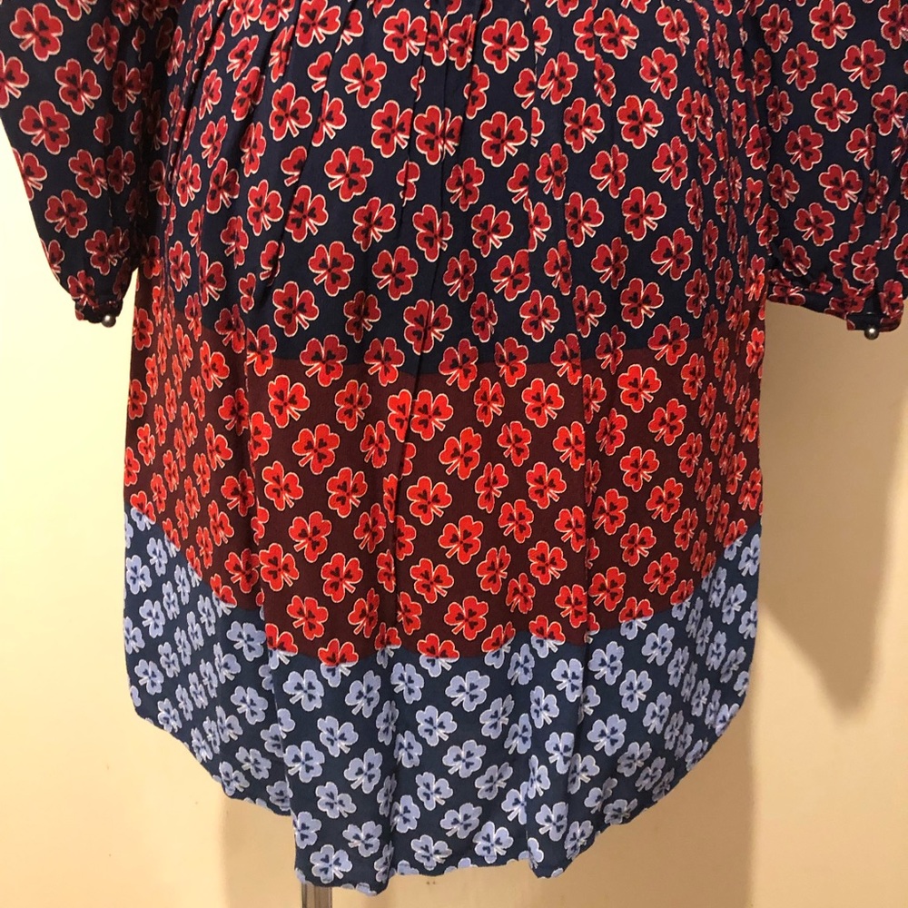 GAP👗LONG-SLEEVES V-NECKLACE TIE DRESS Size 2 - Picture 9 of 14